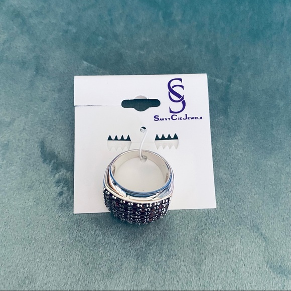 NWT Savvy Cie Jewels Sterling Silver Mocha Zircon Ring - Picture 7 of 7